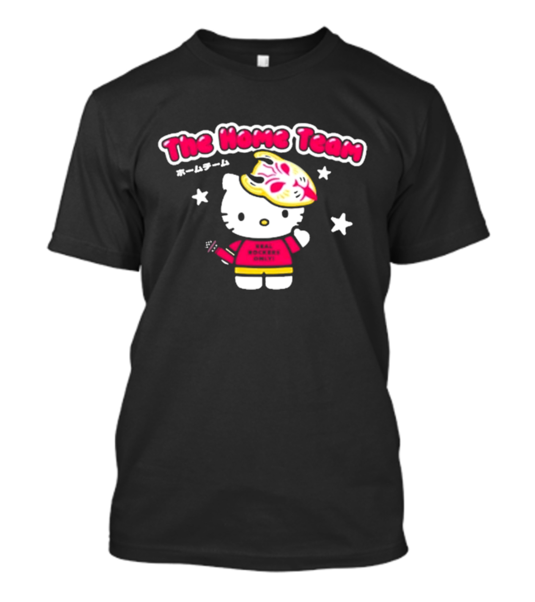 The Home Team Hello Kitty With Oni Mask And Stars T-Shirt