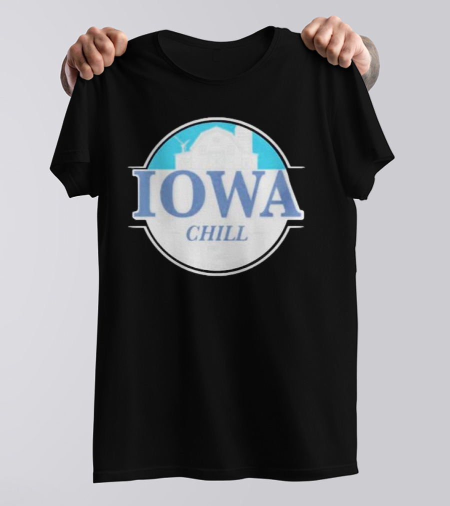 Iowa Chill Barn Windmill Circle T-Shirt