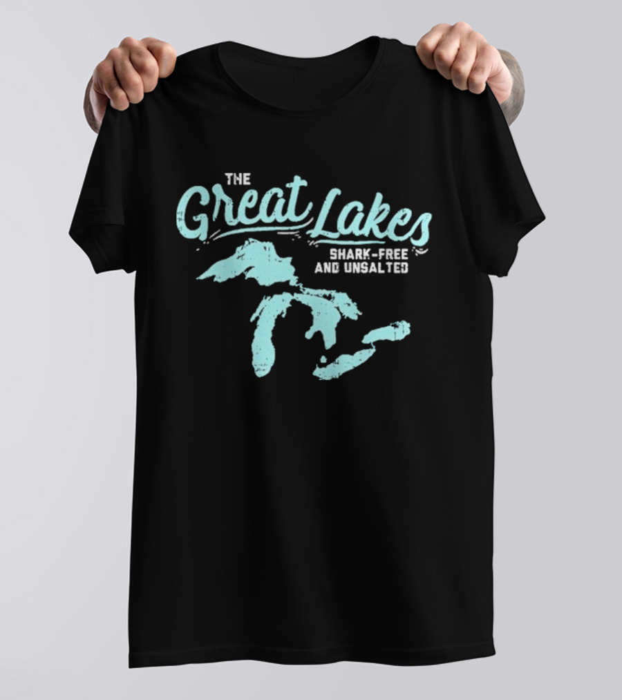 The Great Lakes Shark-Free Unsalted Summer Adventure T-Shirt