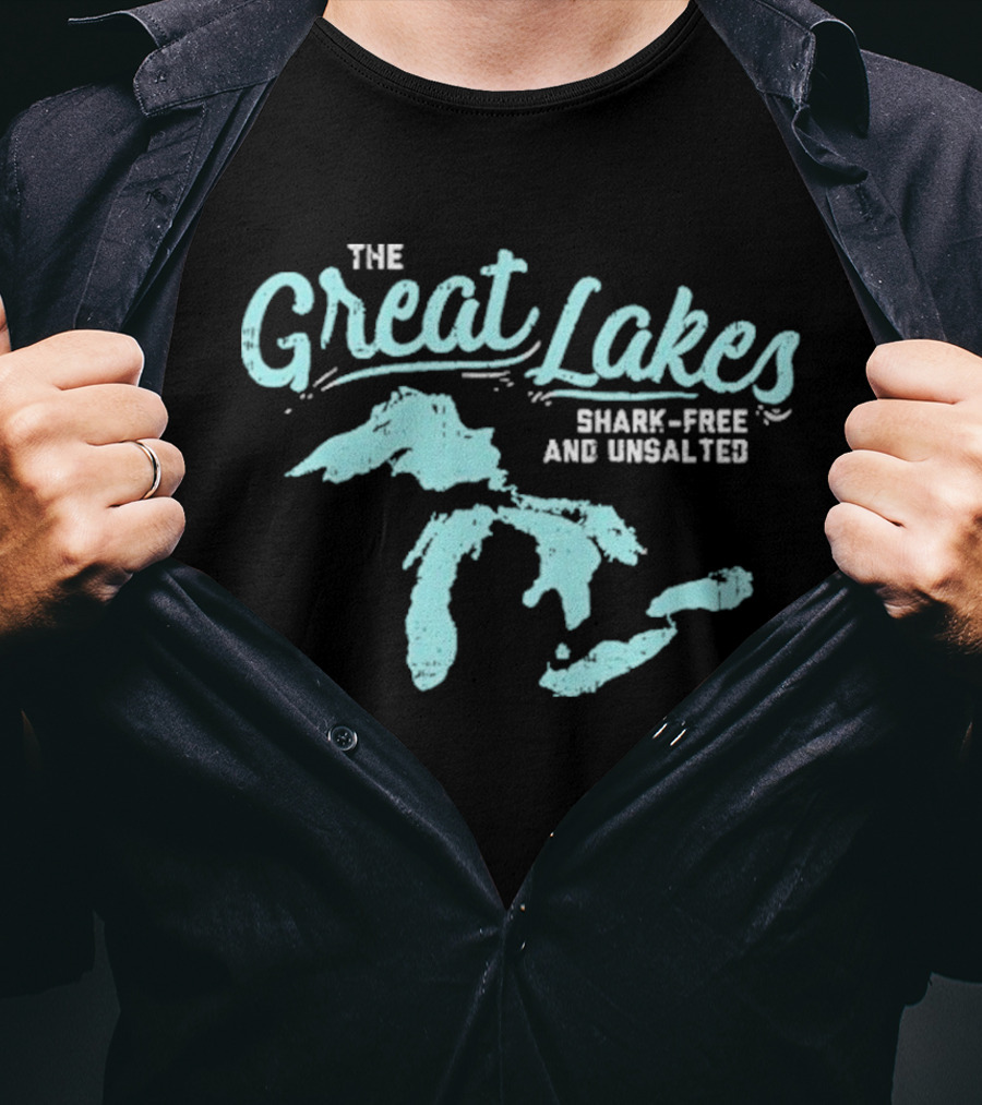 The Great Lakes Shark-Free Unsalted Summer Adventure T-Shirt