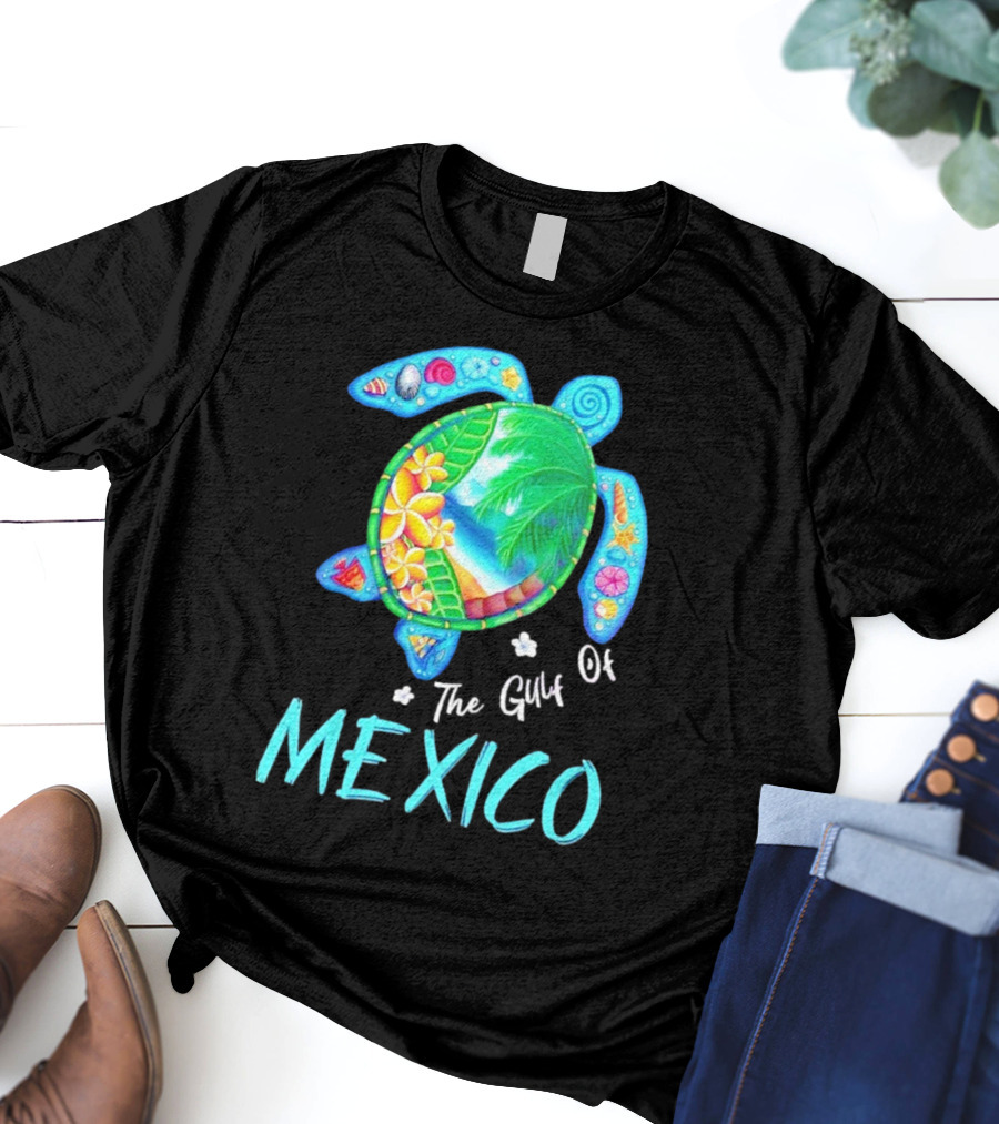 The Gulf Of Mexico Turtle Summer Beach Souvenir T-Shirt