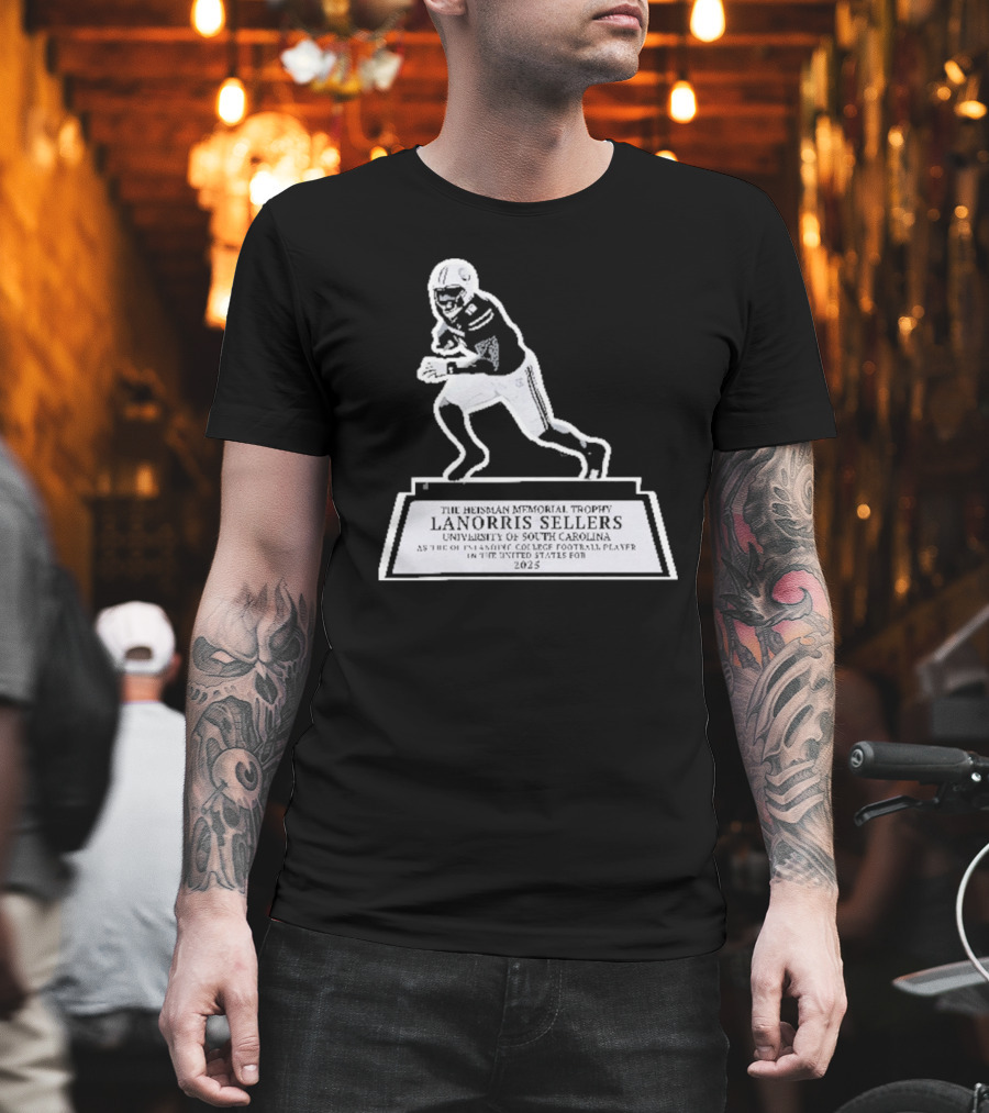 The Heisman Memorial Trophy Lanorris Sellers Football Statue T-Shirt