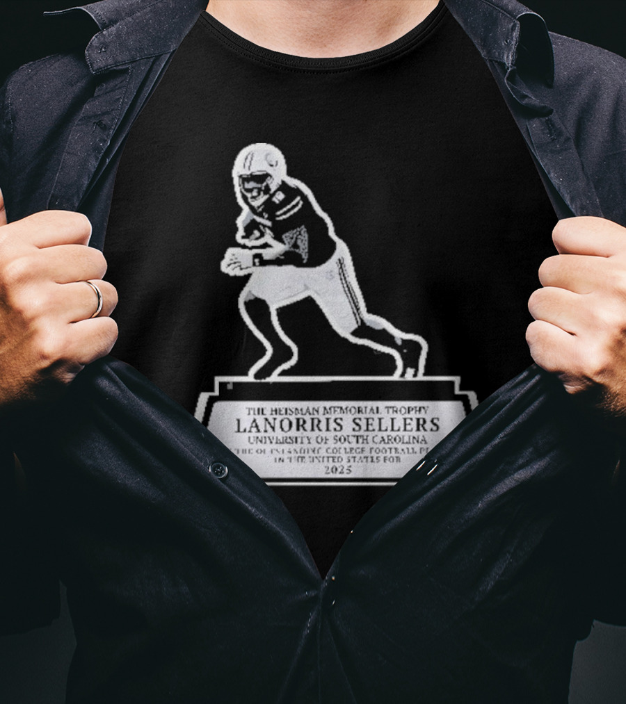 The Heisman Memorial Trophy Lanorris Sellers Football Statue T-Shirt