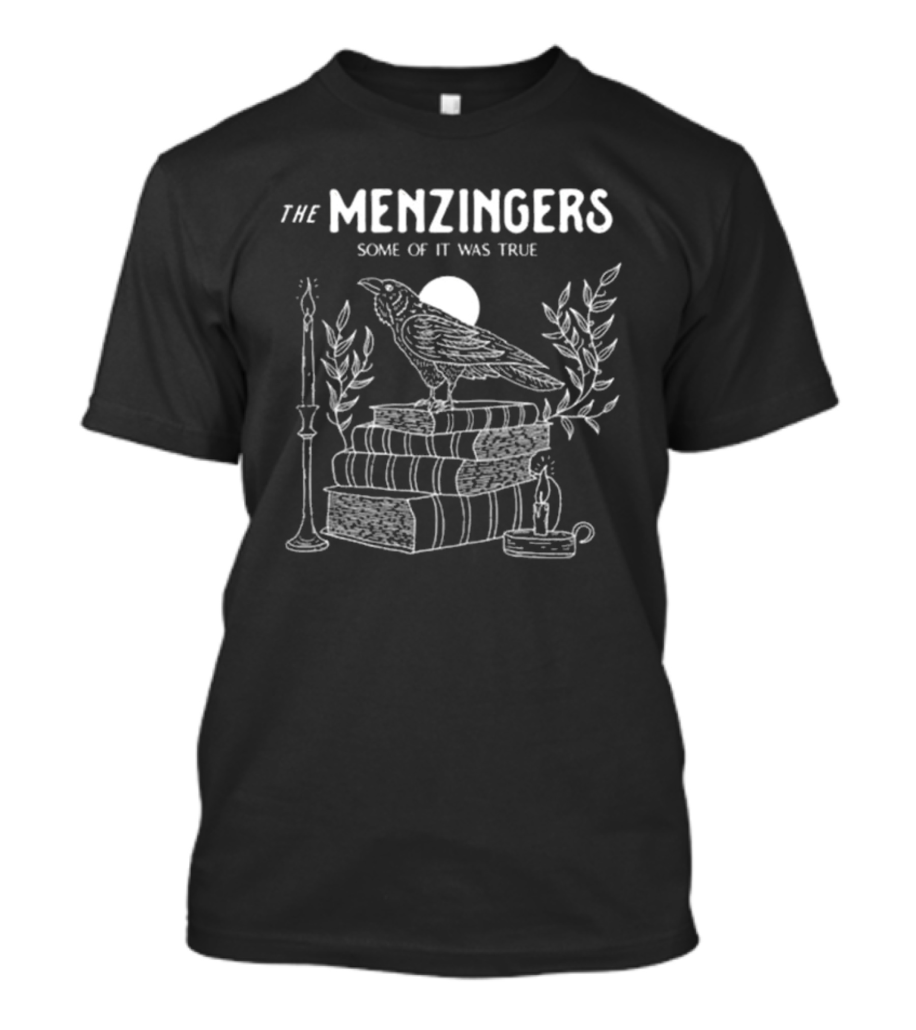 The Menzingers Some Of It Was True Raven Books Candle Cat T-Shirt