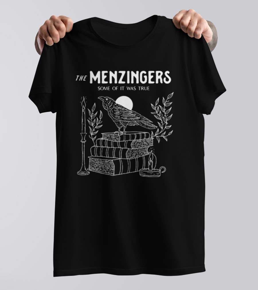 The Menzingers Some Of It Was True Raven Books Candle Cat T-Shirt