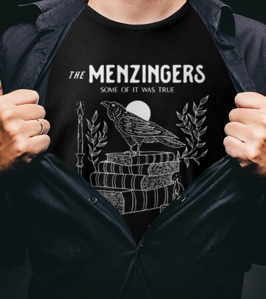 The Menzingers Some Of It Was True Raven Books Candle Cat T-Shirt