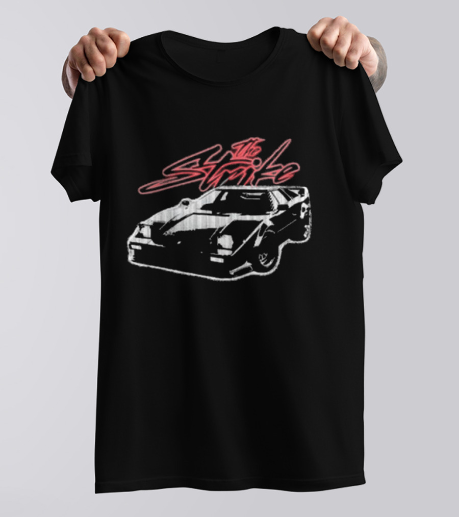 The Strike Sports Car Retro Style Sketch T-Shirt