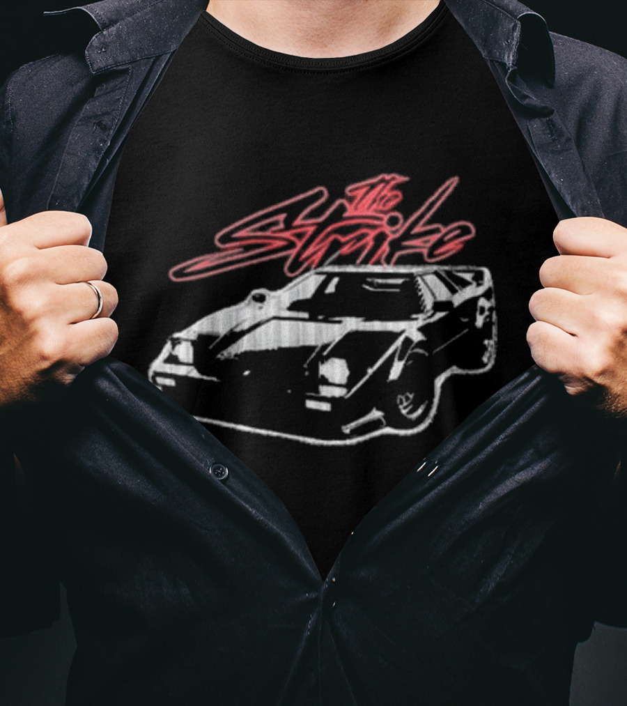 The Strike Sports Car Retro Style Sketch T-Shirt