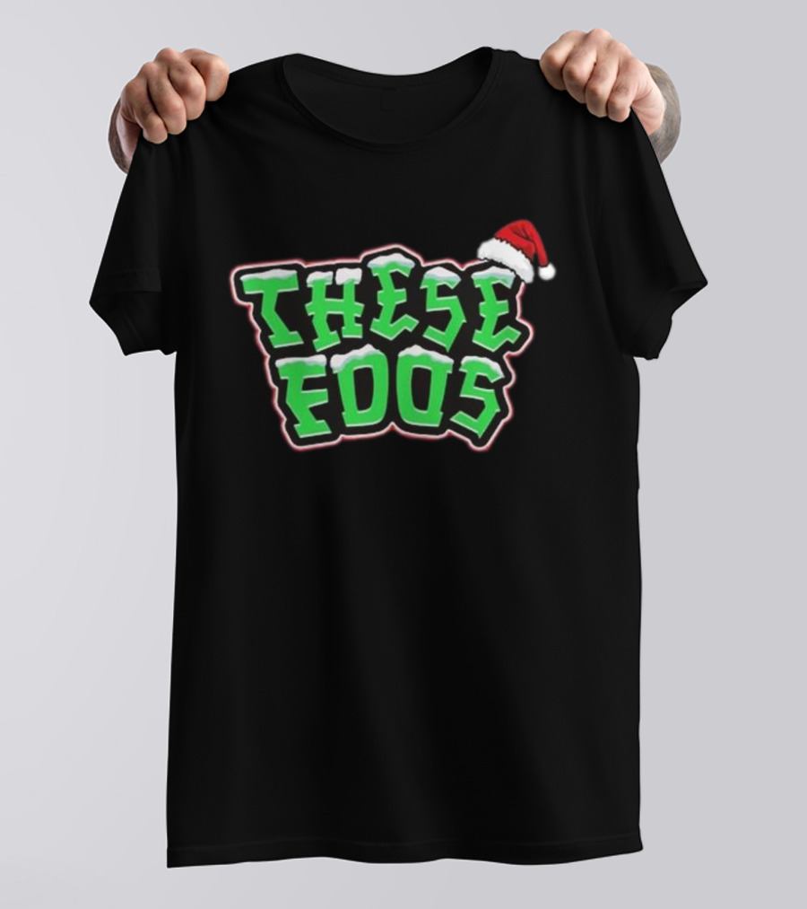 These Foos Santa Hat Christmas Spirit T-Shirt