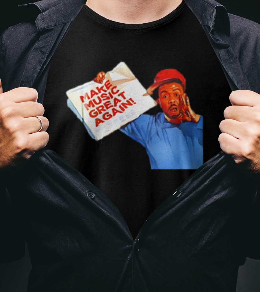 Timbo Land Make Music Great Again Newspaper Character T-Shirt