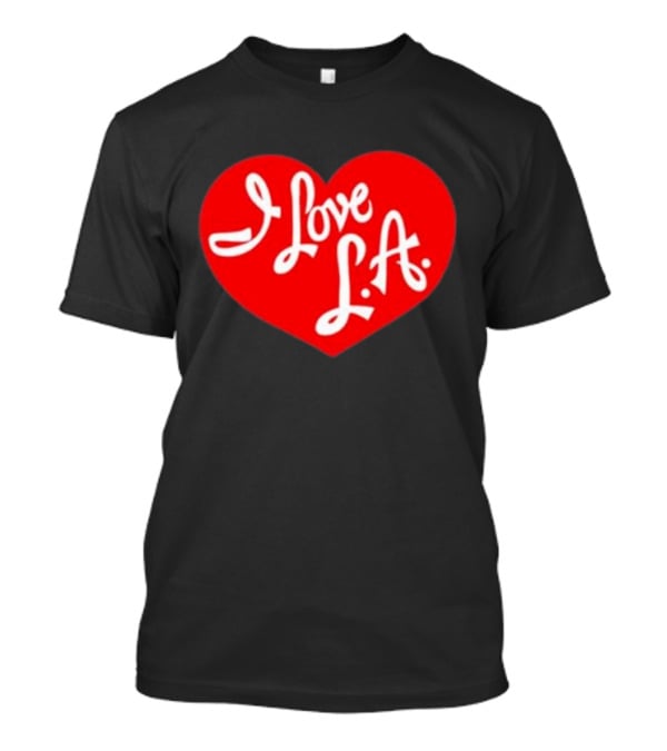 Tourist I Love LA Red Heart Icon T-Shirt