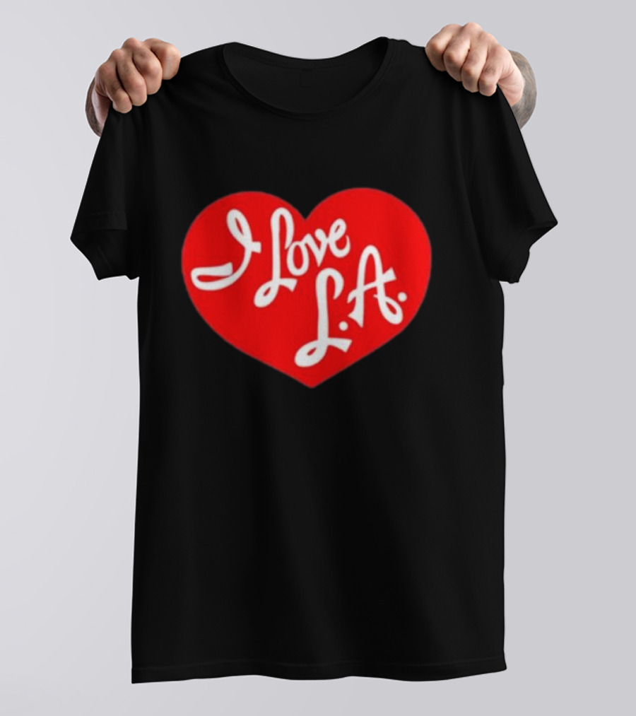 Tourist I Love LA Red Heart Icon T-Shirt