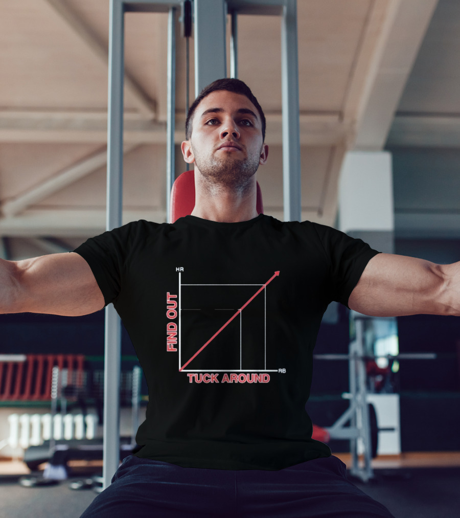 Tuck Around Find Out Linear Graph WitH RB And KB Axis T-Shirt