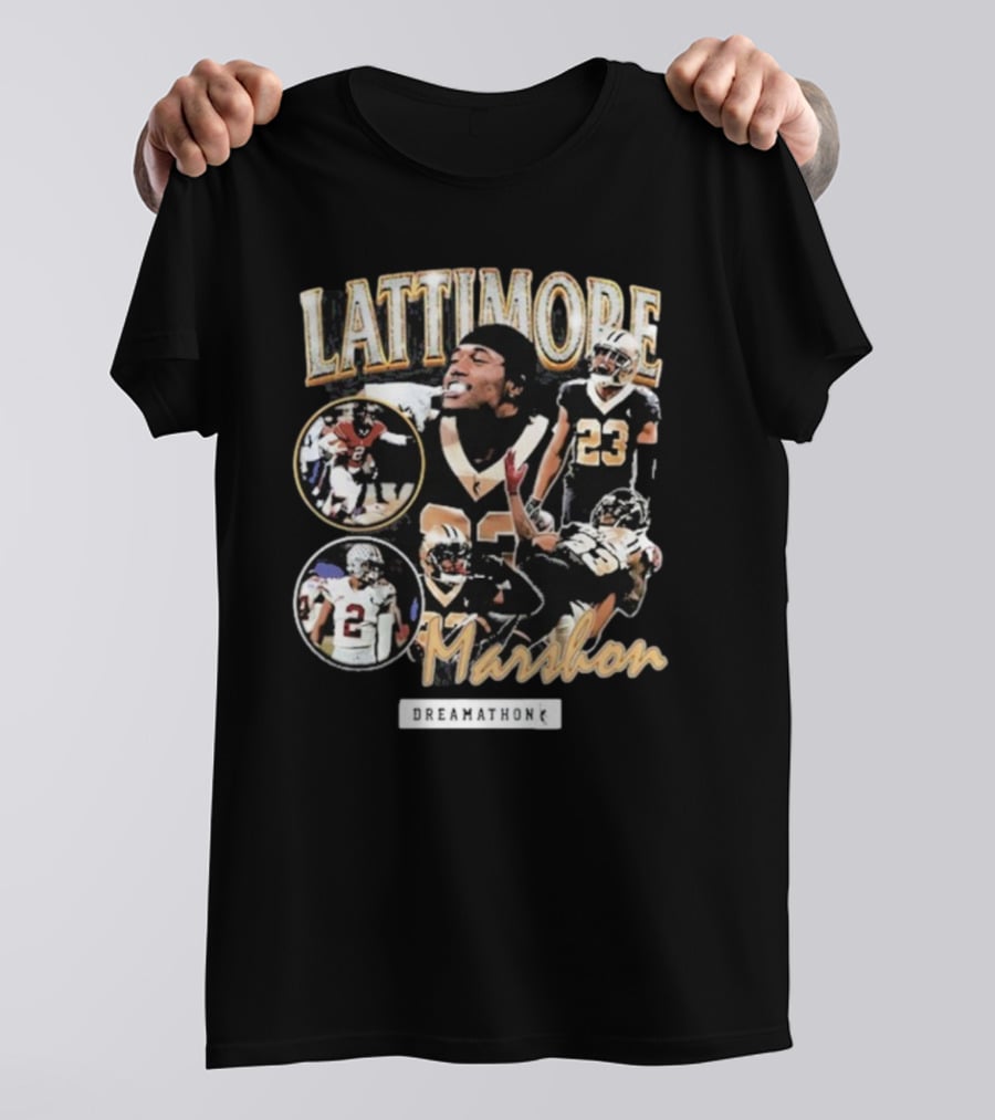 Lattimore Marshon Dreamathon Football Tribute Imagery T-Shirt