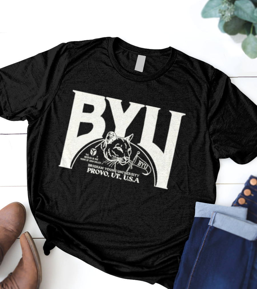 BYU Heritage Tysdyes Brigham Young Cougars Provo America T-Shirt