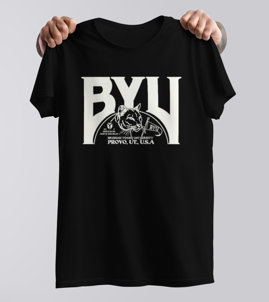 BYU Heritage Tysdyes Brigham Young Cougars Provo America T-Shirt