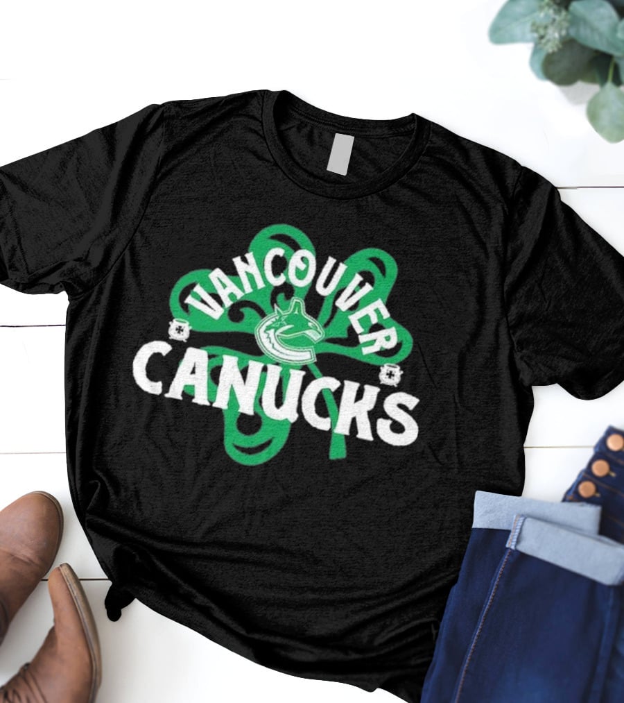 Vancouver Canucks St. Patrick’s Day Shamrock T-Shirt