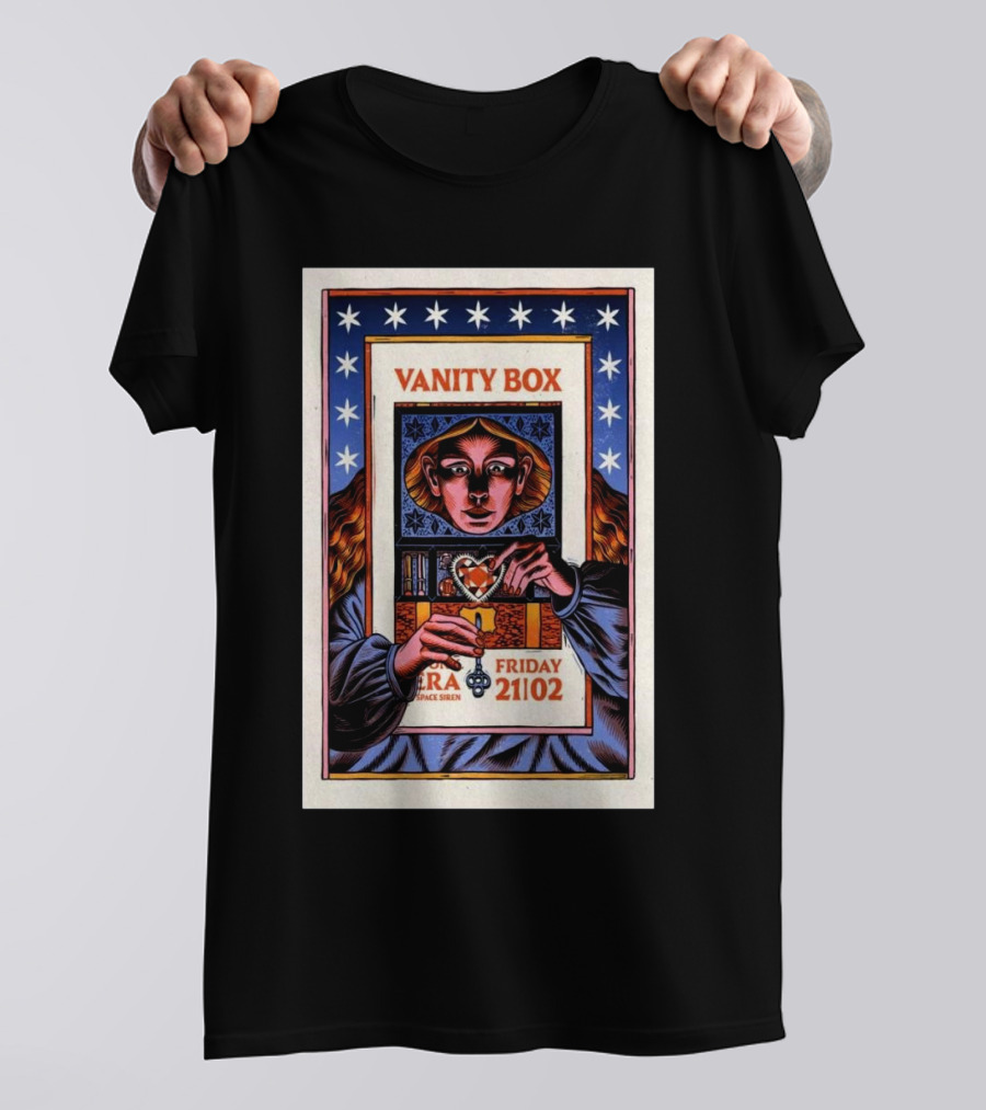 Vanity Box Vera Space Siren Friday February 21 2025 Groningen T-Shirt