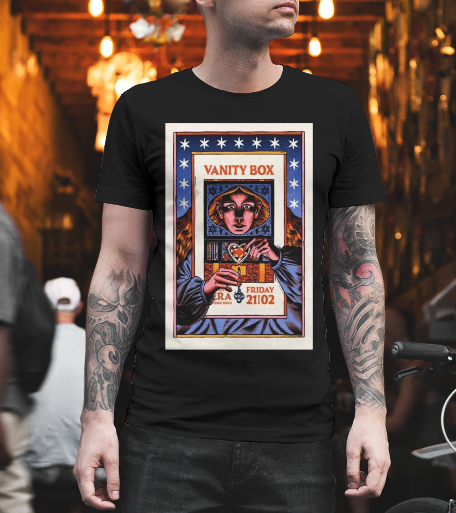 Vanity Box Vera Space Siren Friday February 21 2025 Groningen T-Shirt
