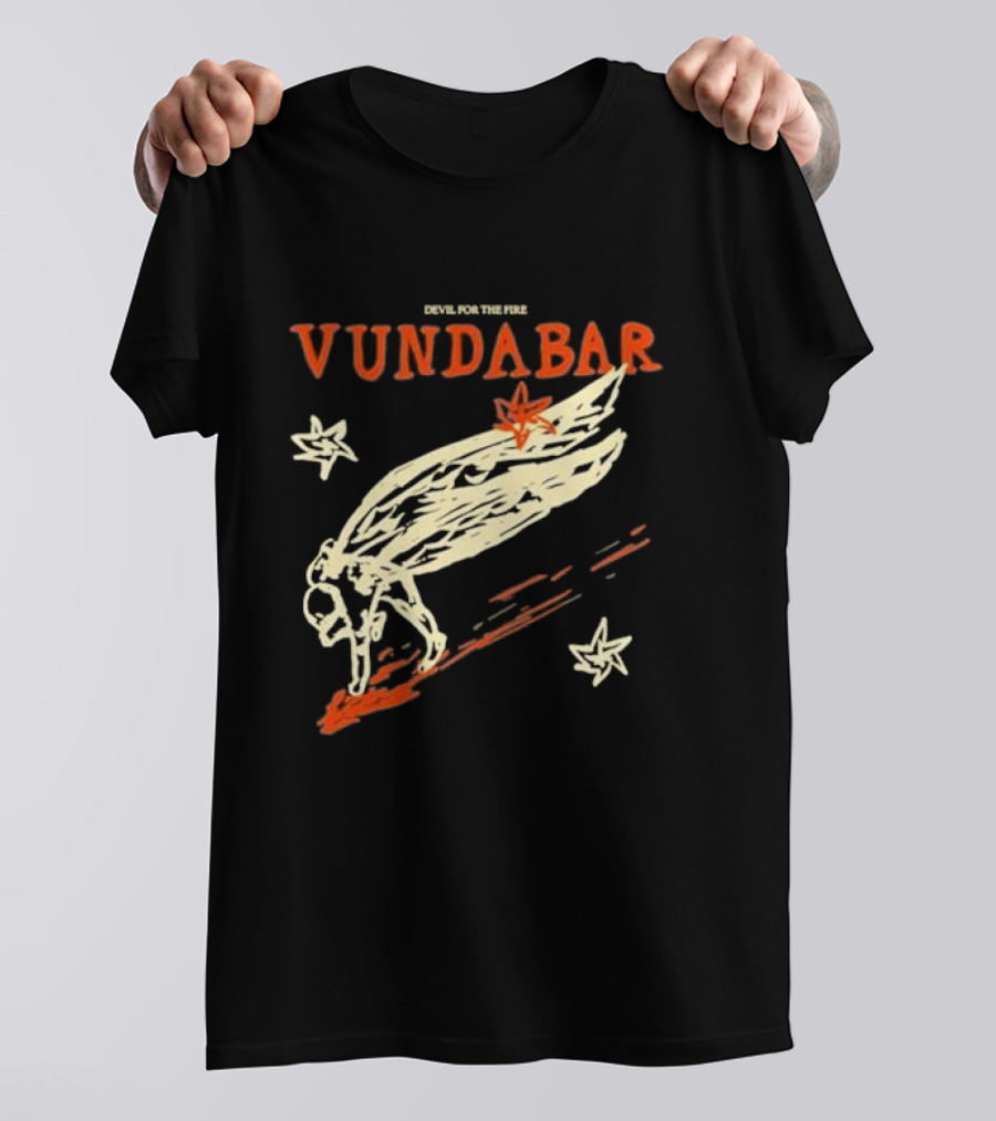 Vundabar Devil For The Fire Winged Creature And Stars T-Shirt