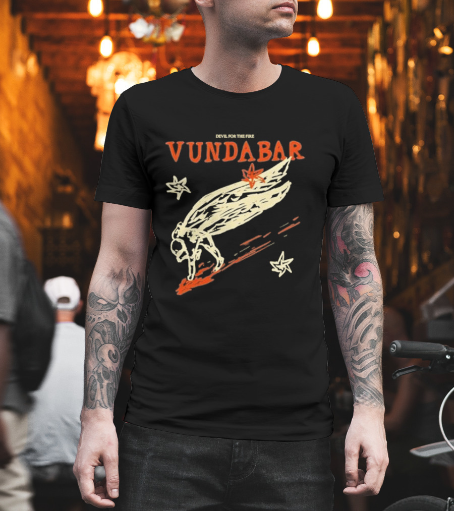 Vundabar Devil For The Fire Winged Creature And Stars T-Shirt