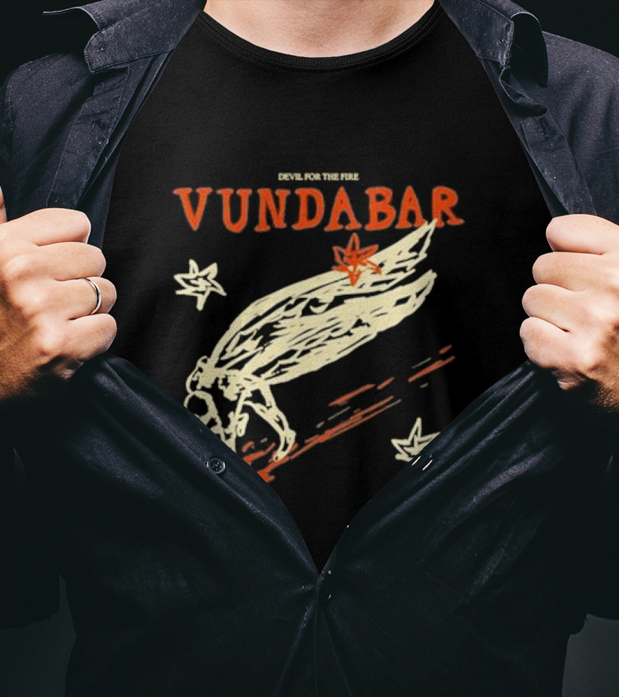 Vundabar Devil For The Fire Winged Creature And Stars T-Shirt