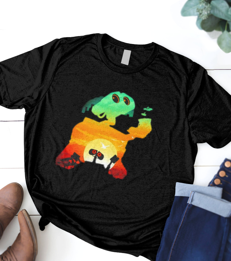 Wall-E Cosmic Recycler Sunset Silhouette T-Shirt