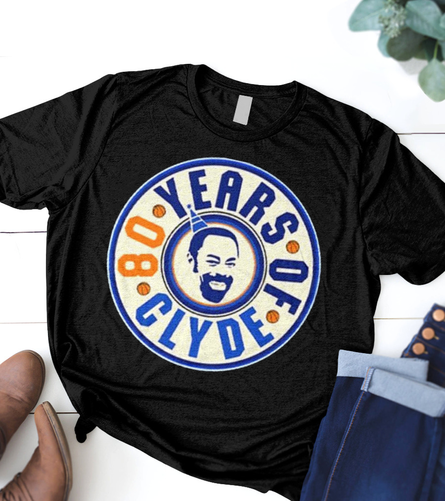 80 Years Of Clyde Walt Frazier Basketball Legacy T-Shirt