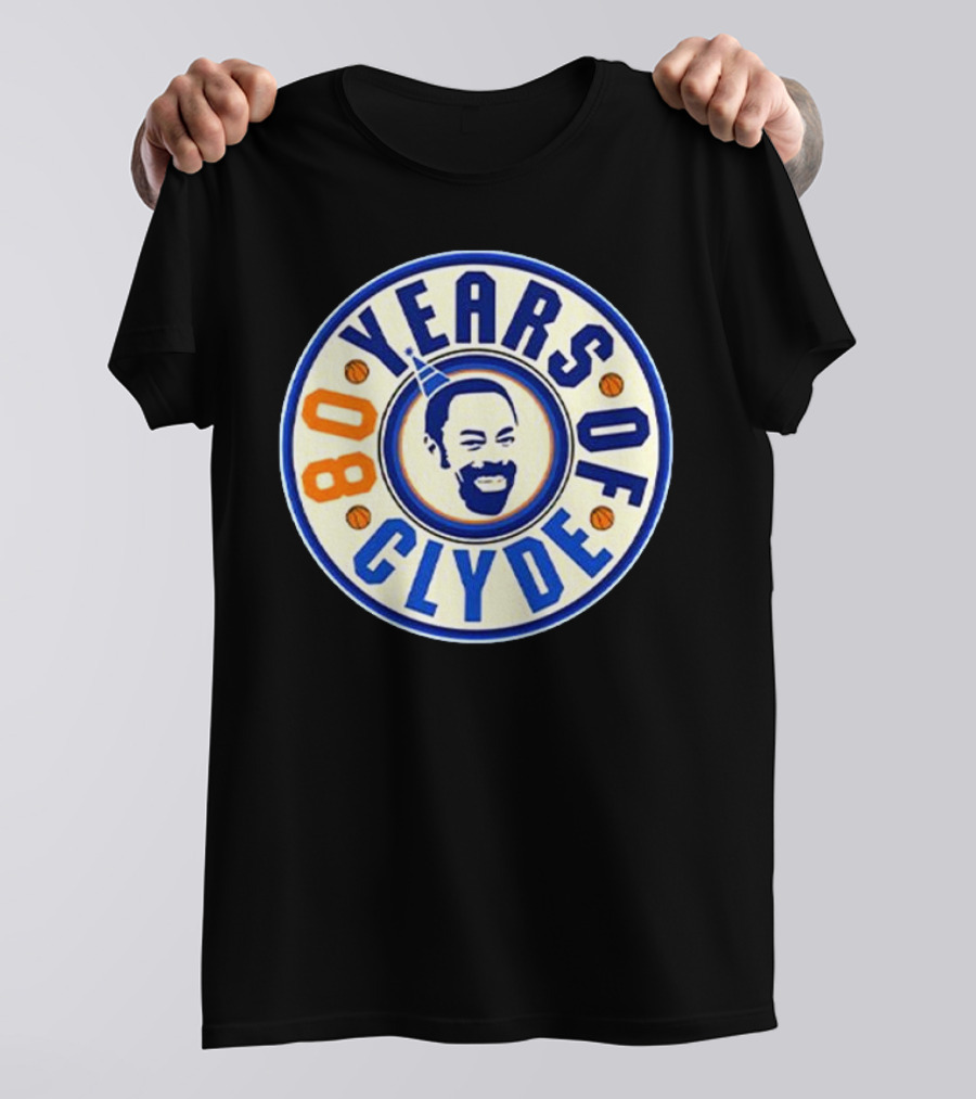 80 Years Of Clyde Walt Frazier Basketball Legacy T-Shirt