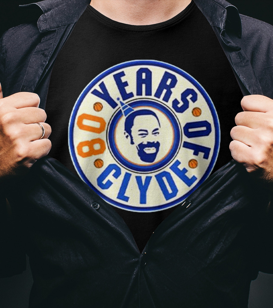 80 Years Of Clyde Walt Frazier Basketball Legacy T-Shirt