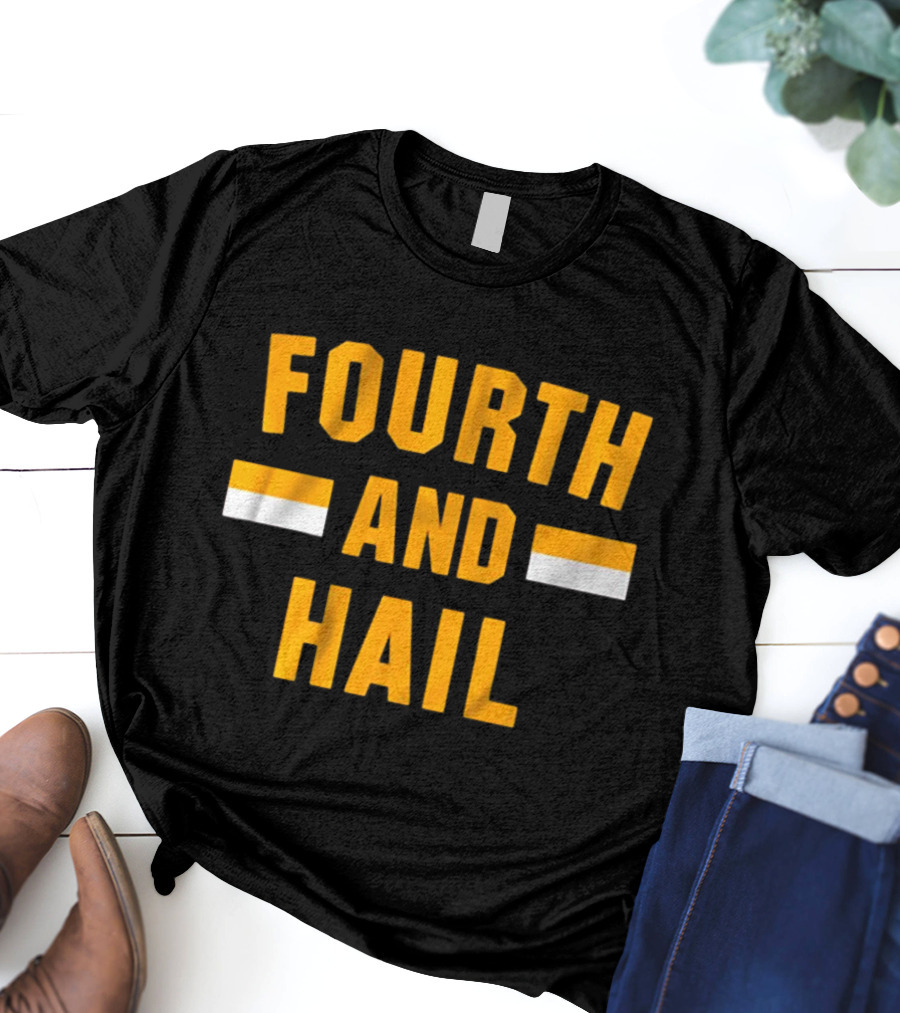 Washington Commanders Fourth And Hail NFL Football T-Shirt