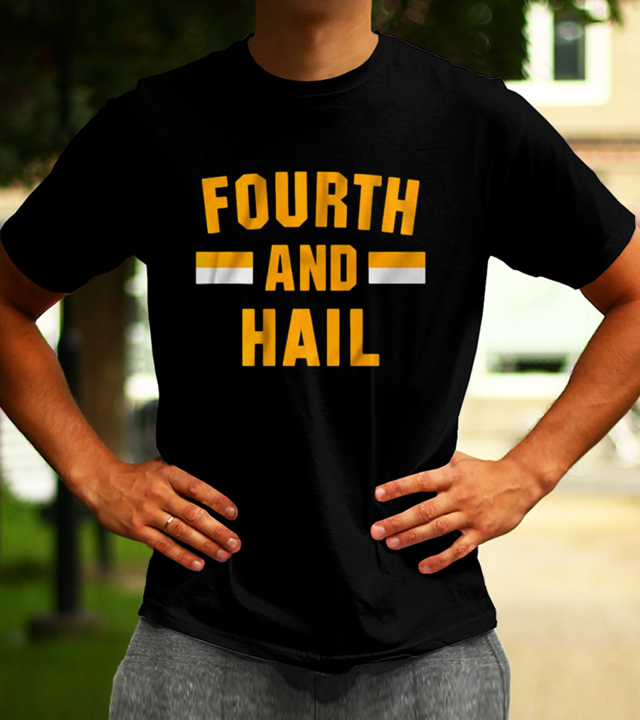 Washington Commanders Fourth And Hail NFL Football T-Shirt