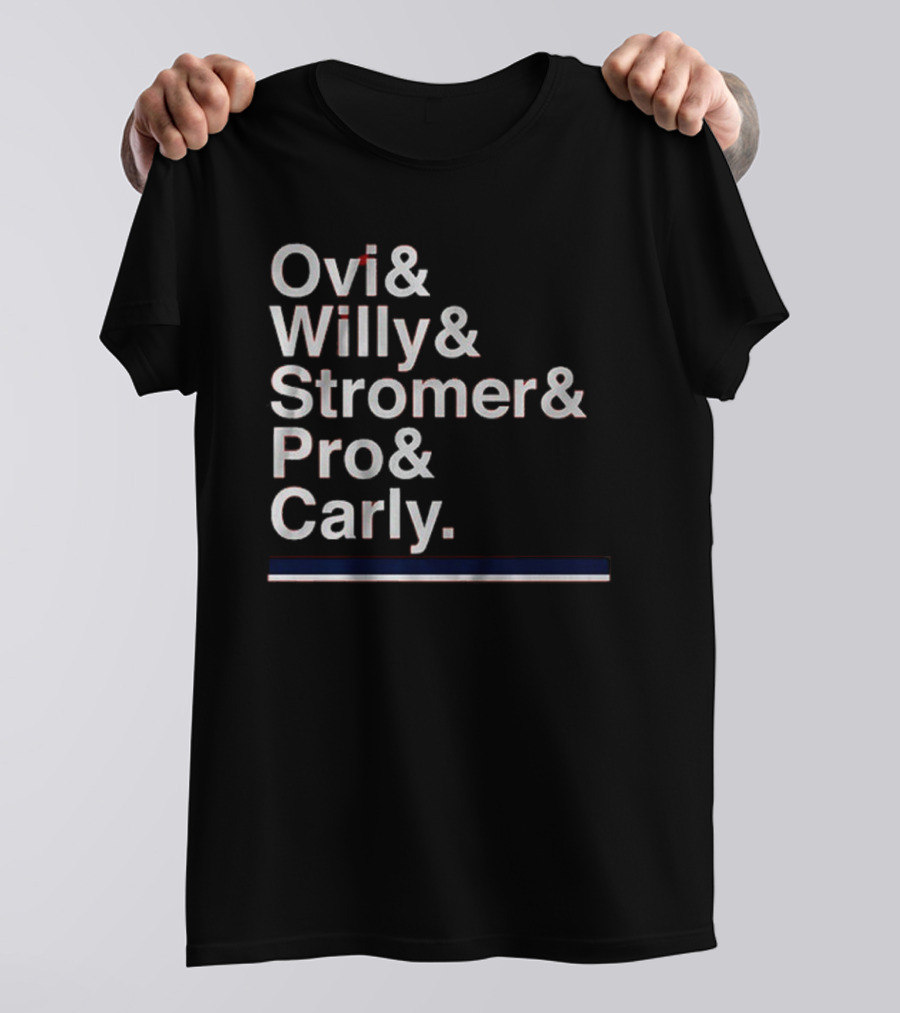 Ovi & Willy & Stromer & Pro & Carly Washington Hockey Ampersand T-Shirt