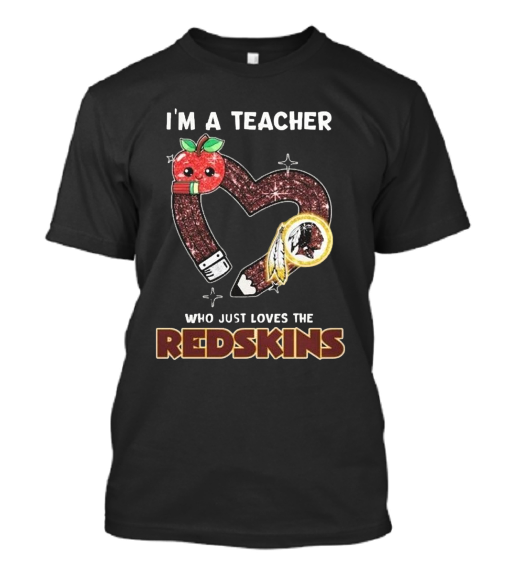 I'm A Teacher Who Just Loves The Redskins 2025 Washington Commanders T-Shirt