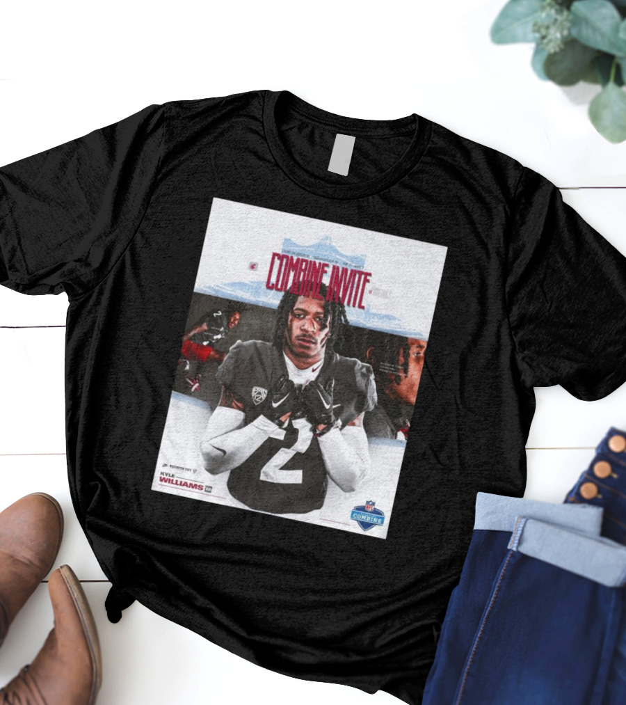 Lucas Oil Stadium NFL Combine Invite Kyle Williams Washington State Cougars Indianapolis 2025 T-Shirt