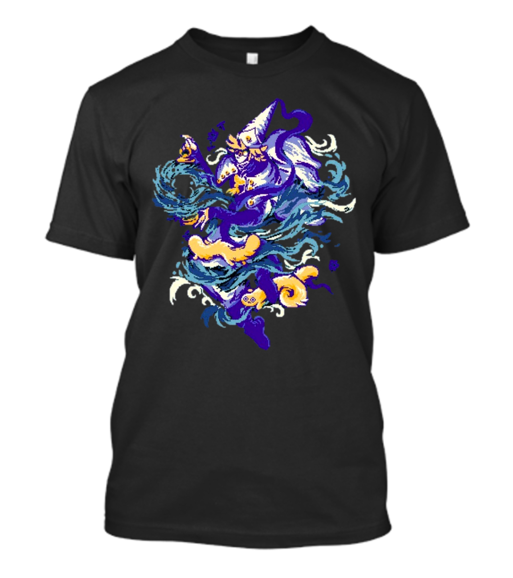 Water Witch Purple Fish Mystic Waves T-Shirt