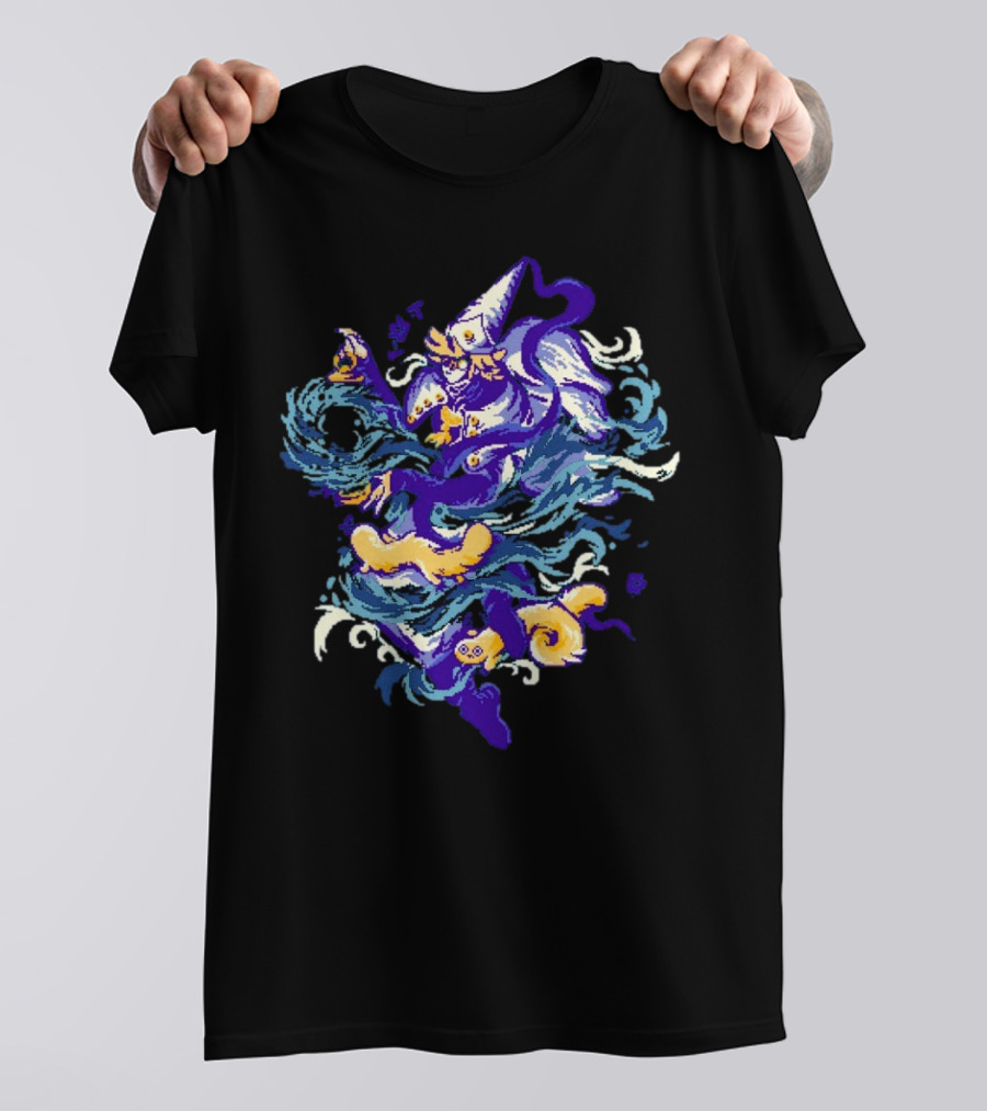 Water Witch Purple Fish Mystic Waves T-Shirt