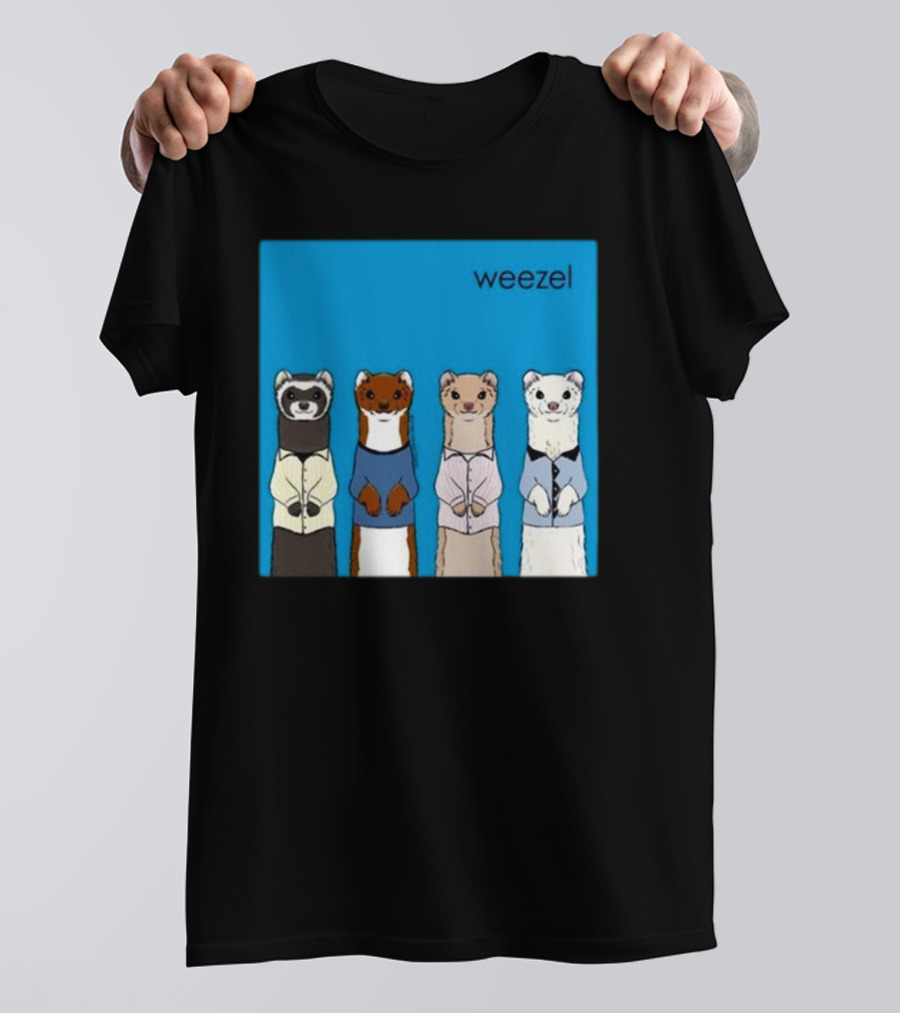Weezel Weasel In Colorful Outfits Quartet T-Shirt