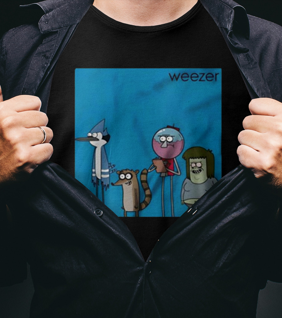 Weezer Mordecai And The Rigbys The Regular Show Vintage T-Shirt