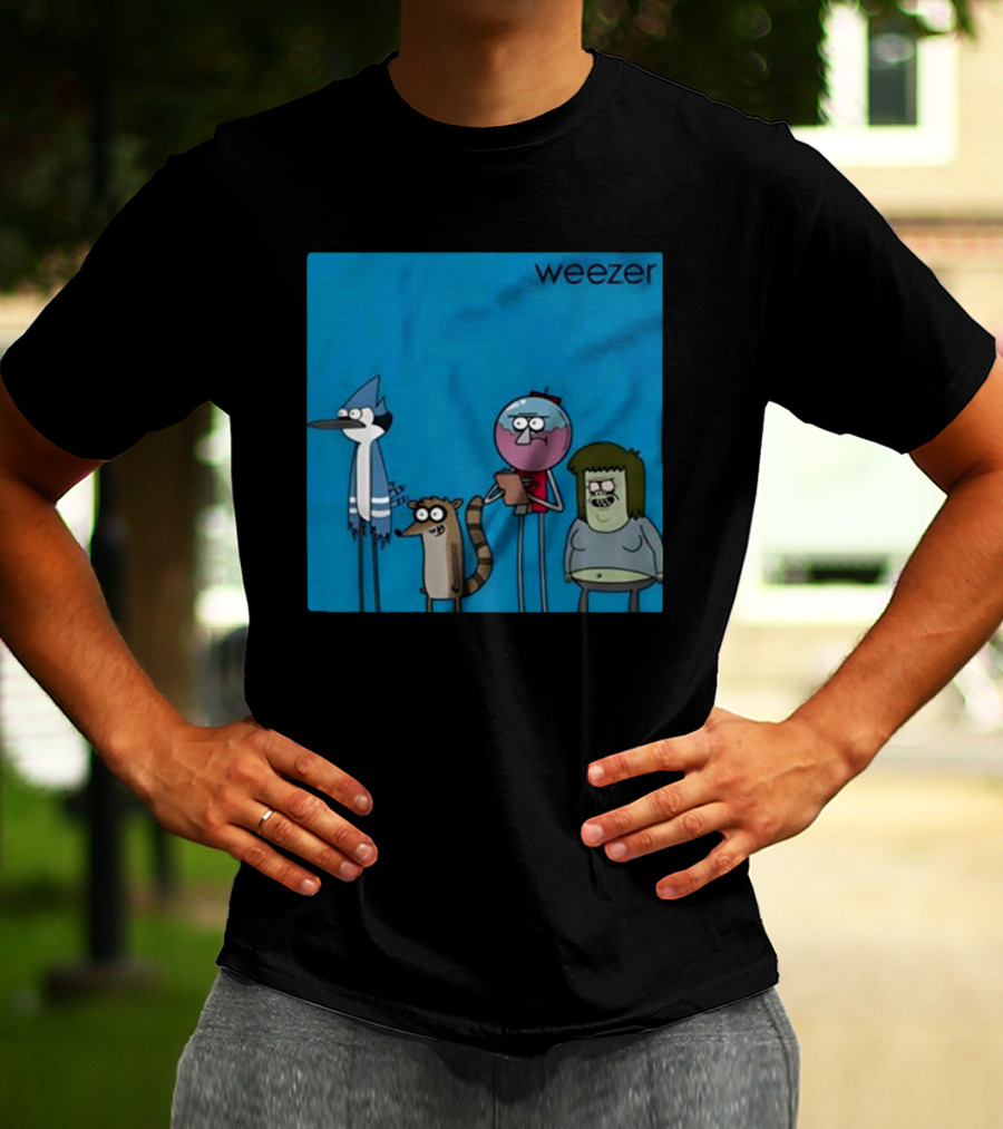 Weezer Mordecai And The Rigbys The Regular Show Vintage T-Shirt