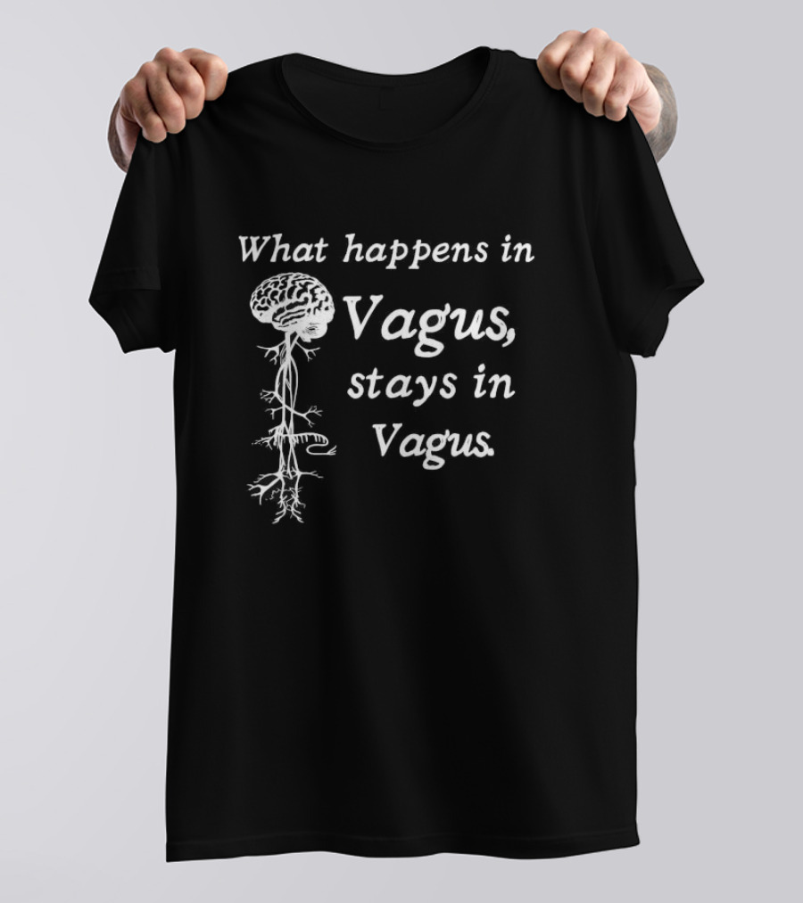 What Happens In Vagus Stays In Vagus Brain And Nerve Humor T-Shirt