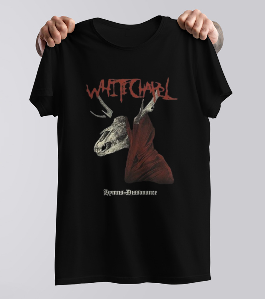 Whitechapel Hymns Dissonance Hooded Skull T-Shirt