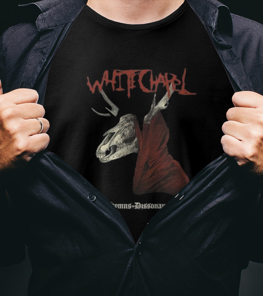 Whitechapel Hymns Dissonance Hooded Skull T-Shirt