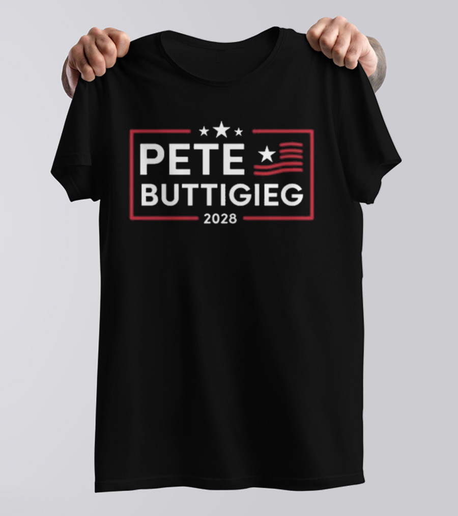 Wickedfabulouscom Pete Buttigieg 2028 Stars And Stripes T-Shirt
