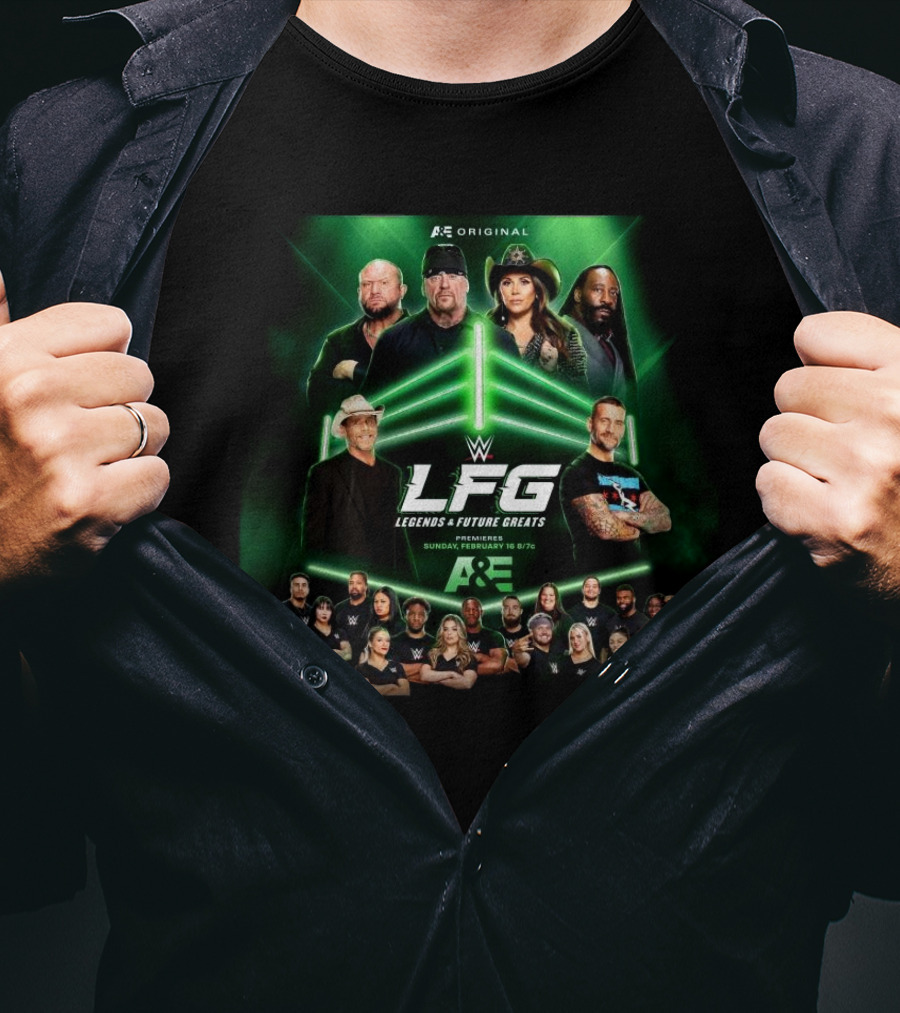 WWE Legends And Future Greats Premieres Sunday February 16 A&E Original T-Shirt