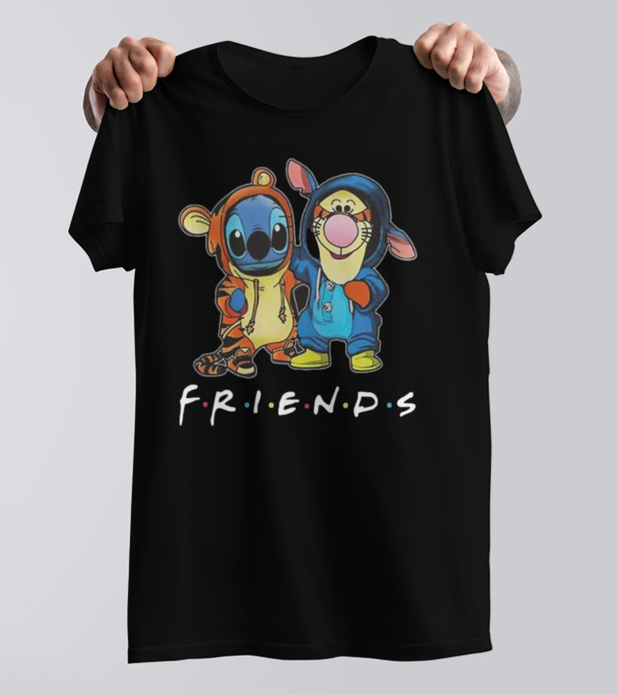 Winnie The Pooh Tigger And Stitch Friends Disney Collaboration T-Shirt
