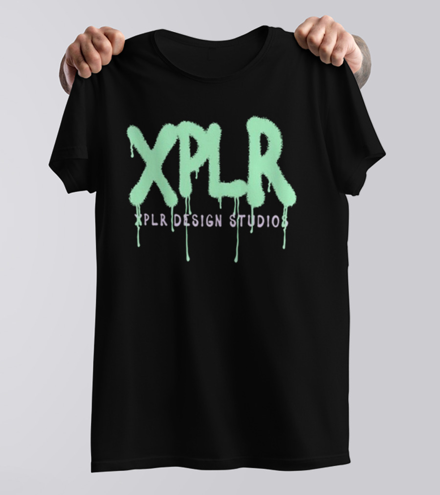 Xplr Studio Graffiti V.2 Droplet Style Text T-Shirt