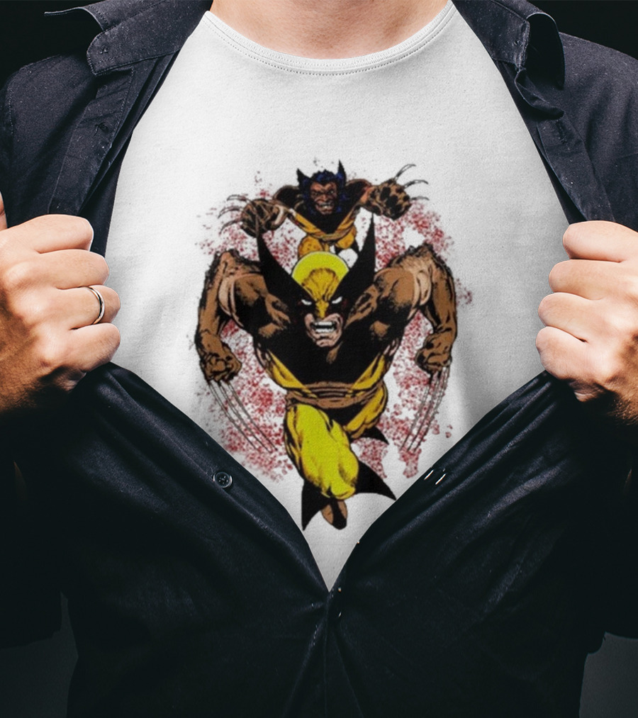 2025 Wolverine And Sabretooth Marvel Ashtro Logan T-Shirt