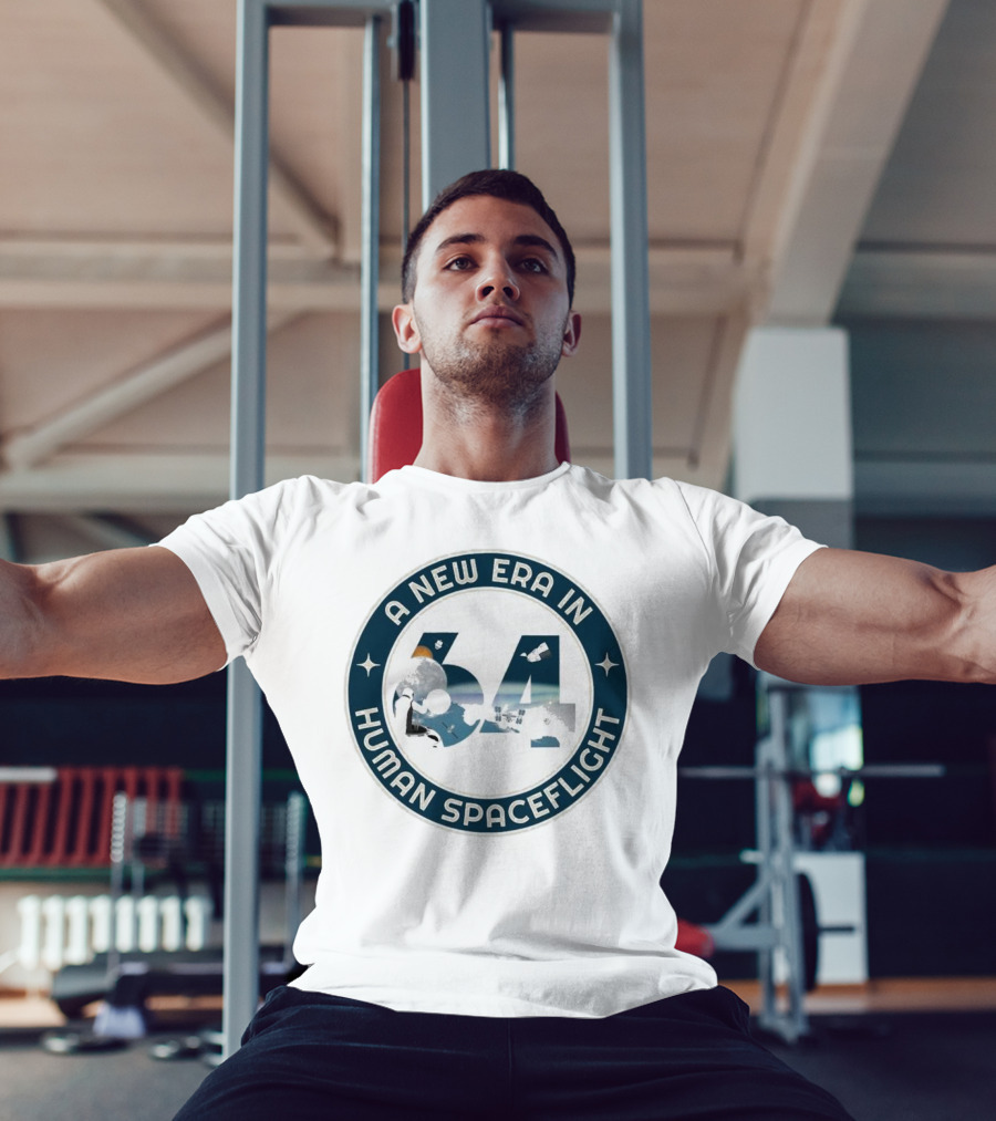 A New Era In Human Spaceflight 64 Astronaut Moon Exploration T-Shirt