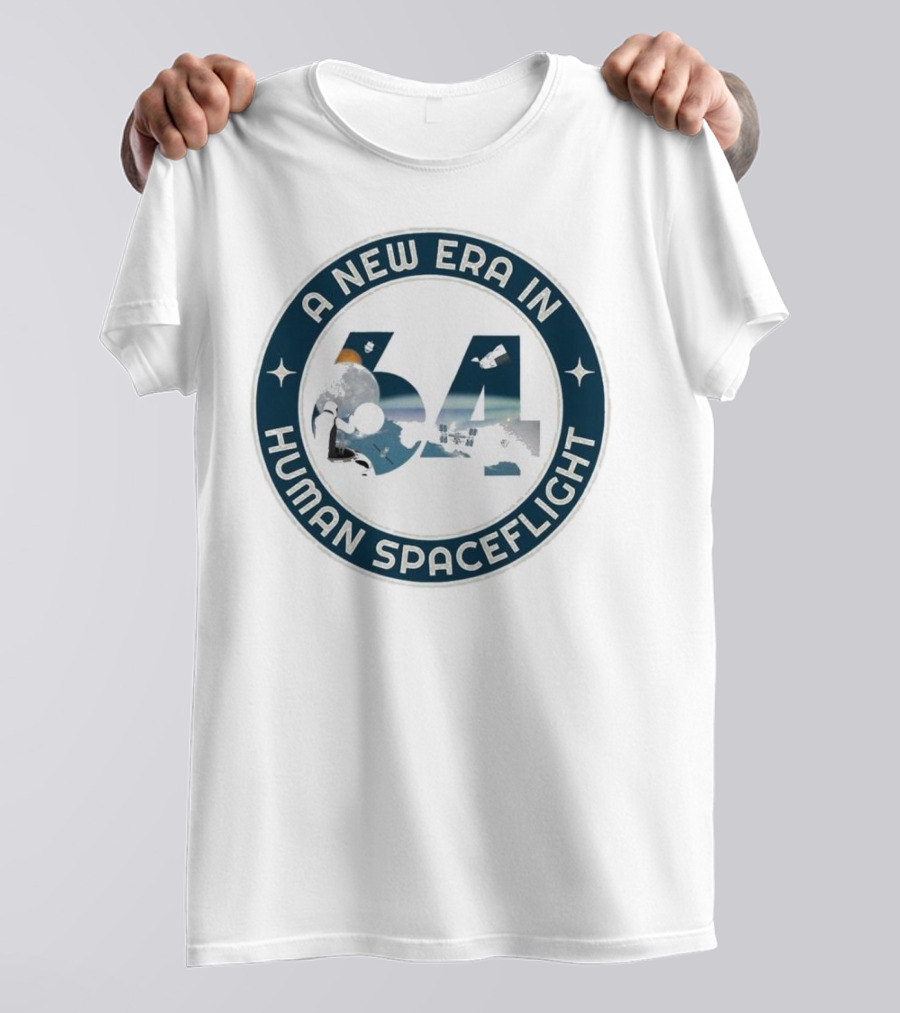 A New Era In Human Spaceflight 64 Astronaut Moon Exploration T-Shirt
